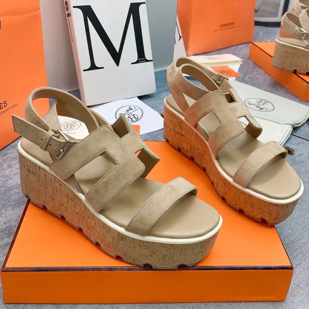 HAVANE 30 SANDAL IN TORTILLA BROWN SUEDE