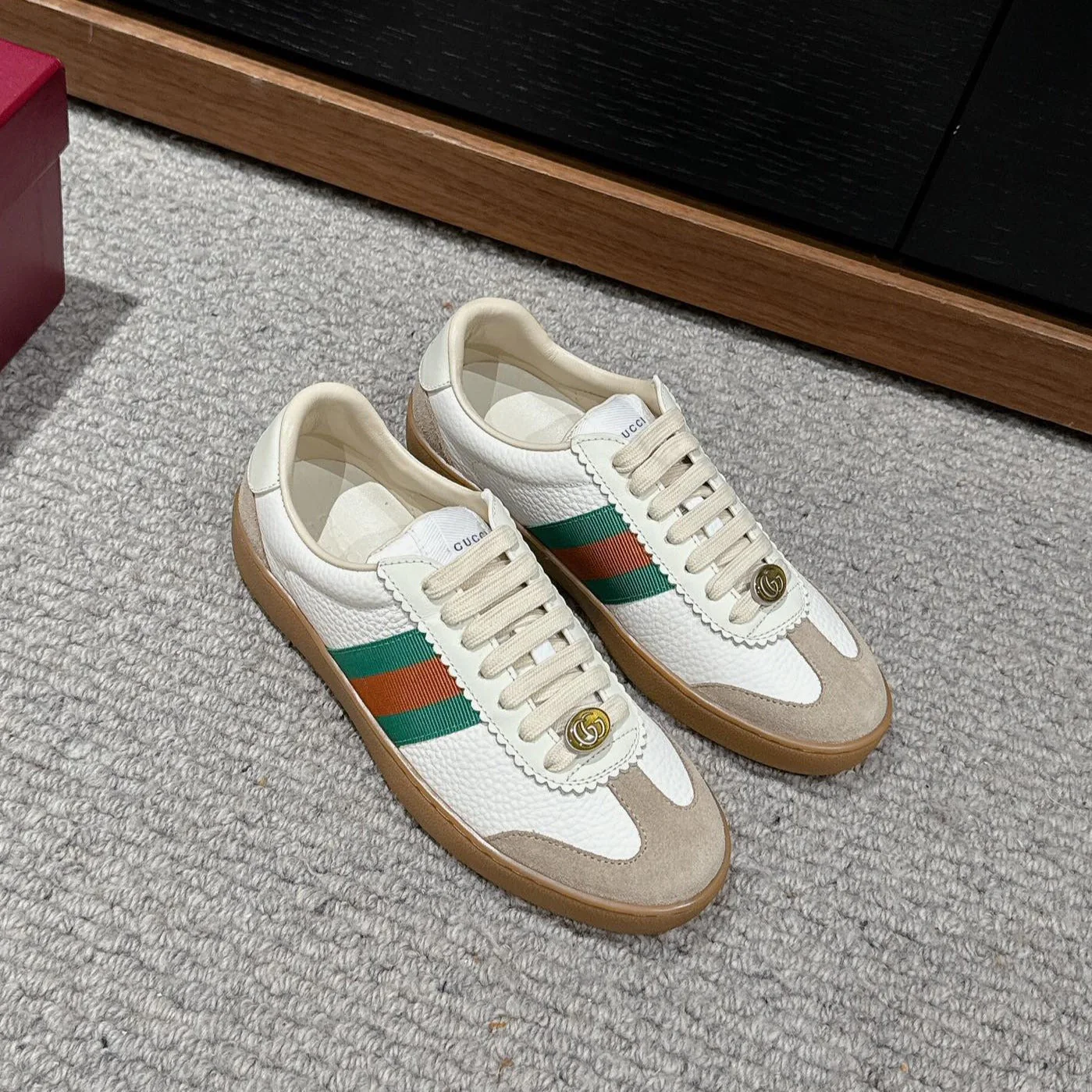 GG & ADIDAS SNEAKER WHITE CALFSKIN