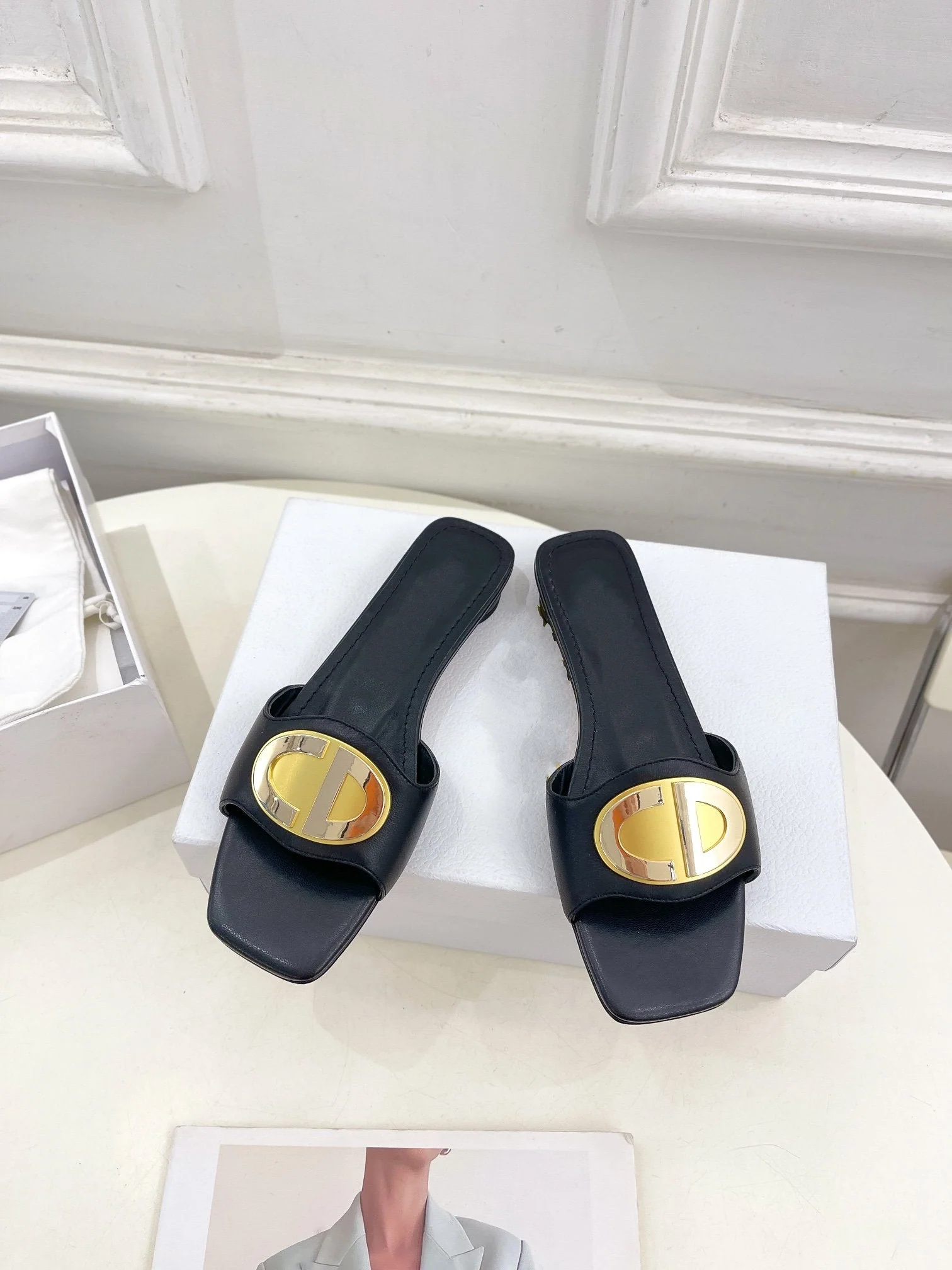 CD FOREVER HEELED 1.5CM BLACK