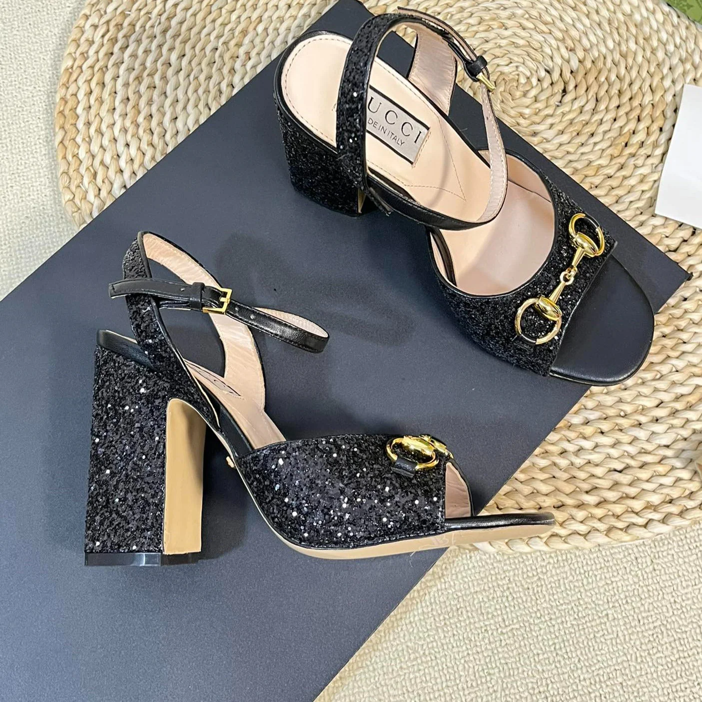 GG Women Sandal High Heels Black