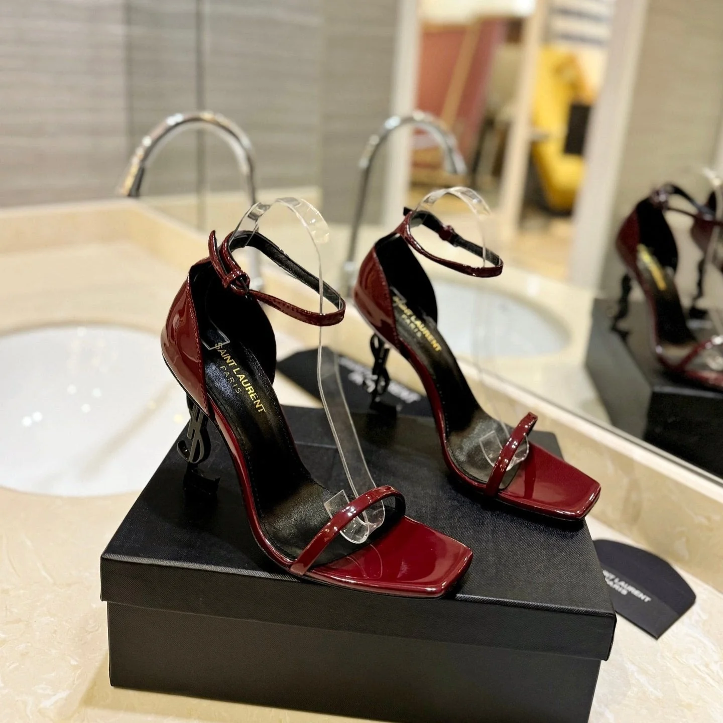 SL OPYUM SANDALS 105 JAM POLISHED CALFSKIN