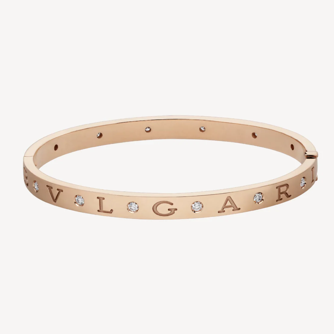 ZERO 1 PINK GOLD 12 DIAMONDS BRACELET