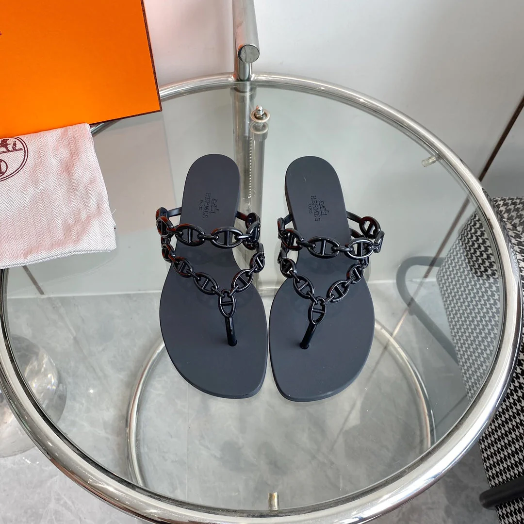 ISLAND SANDAL BLACK PVC WATERPROOF