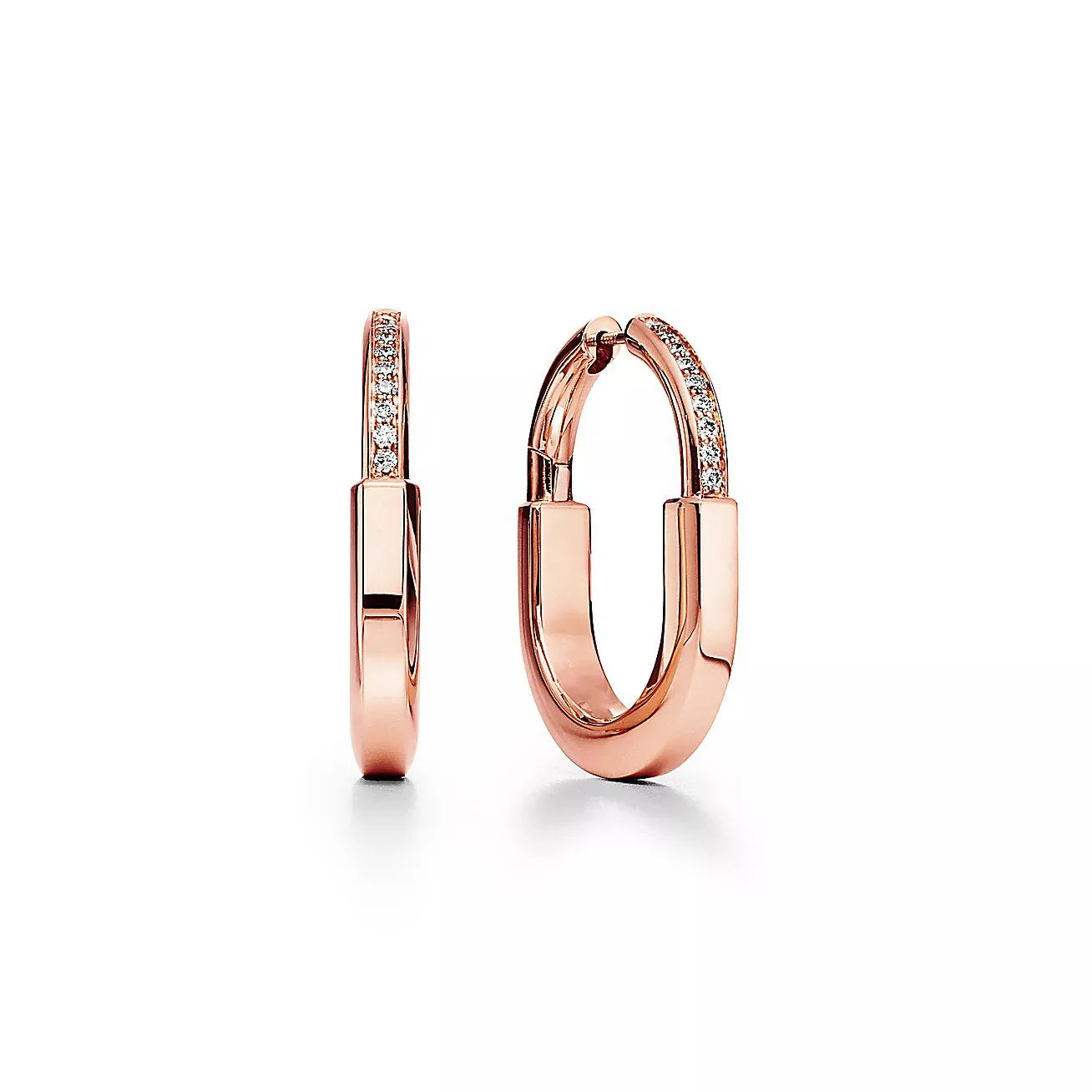 LOCK MEDIUM DIAMNOND EARRINGS