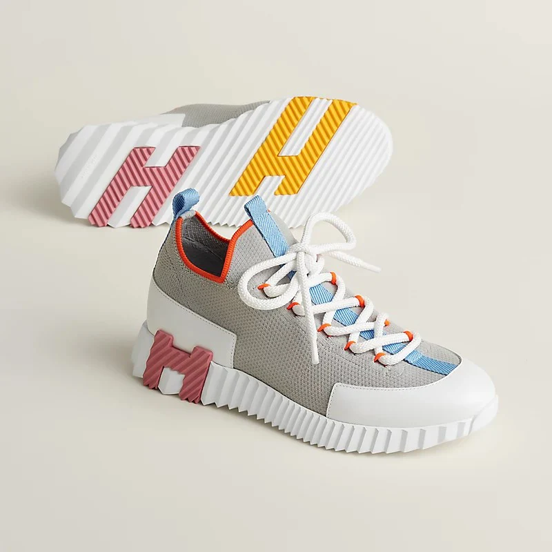 JUMPING SNEAKERS GREY MESH AND H DETAIL SOLE