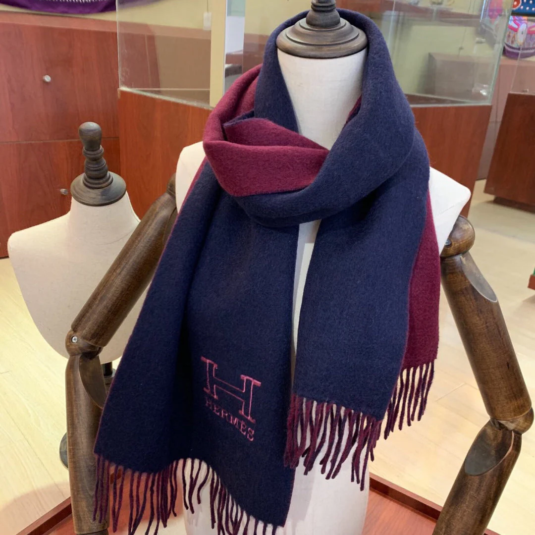 HERMES 25S SCARF 200 IN CASHMERE 856514