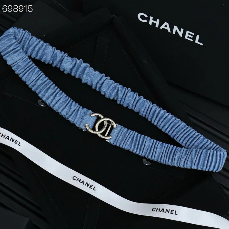 25P IN BLUE DENIM COLOR ELASTIC WAIST BELT