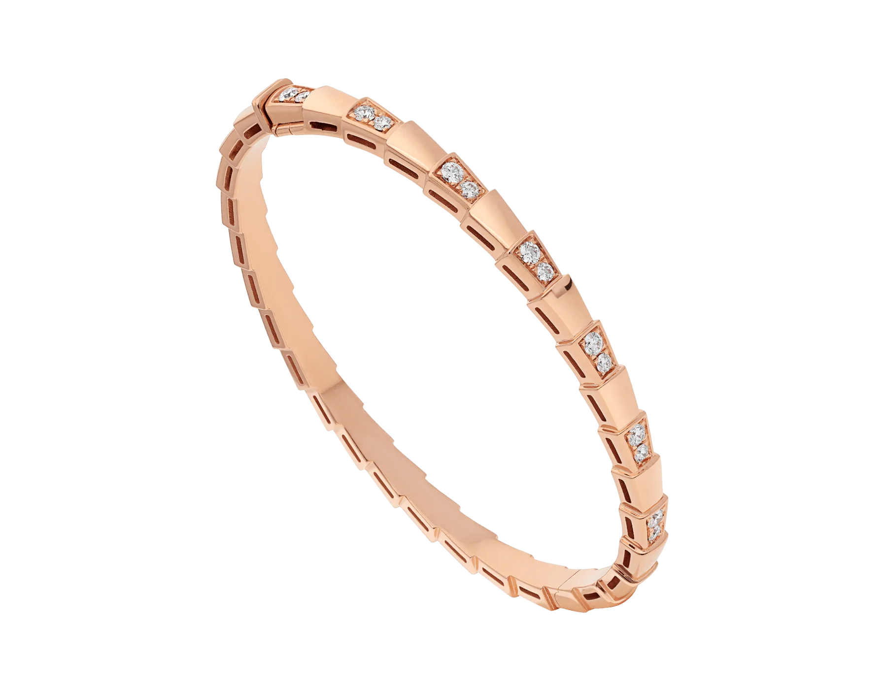 SERPENTI BRACELET PINK GOLD DIAMOND