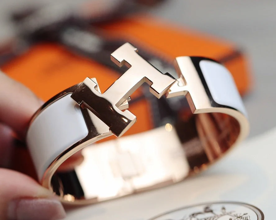 H WHITE 20MM BRACELET