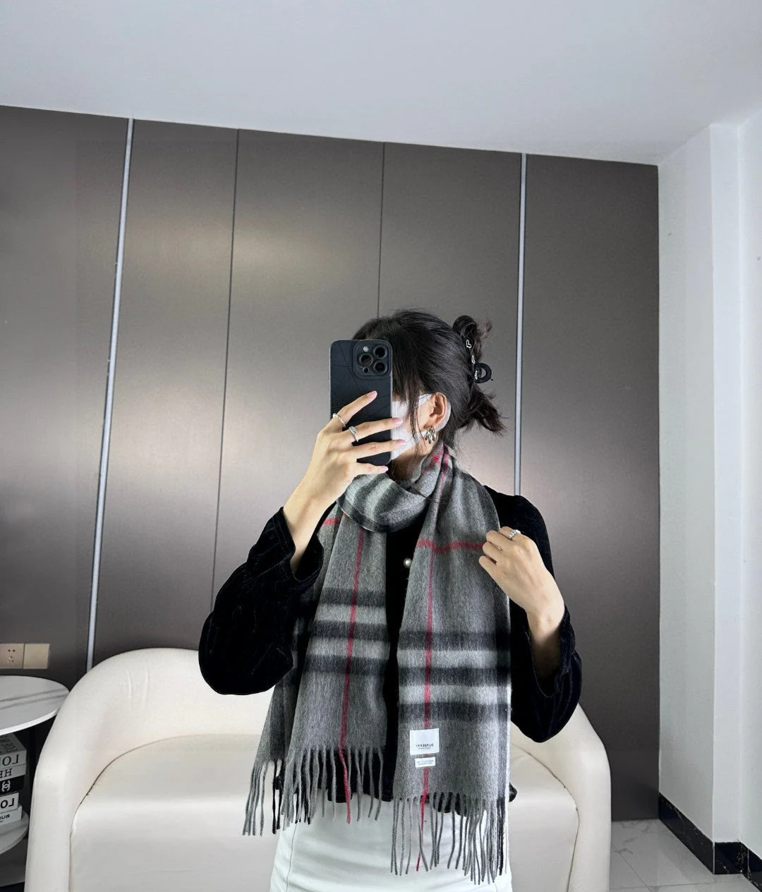 BBR SCARF 180 CM IN CASHMERE 543351