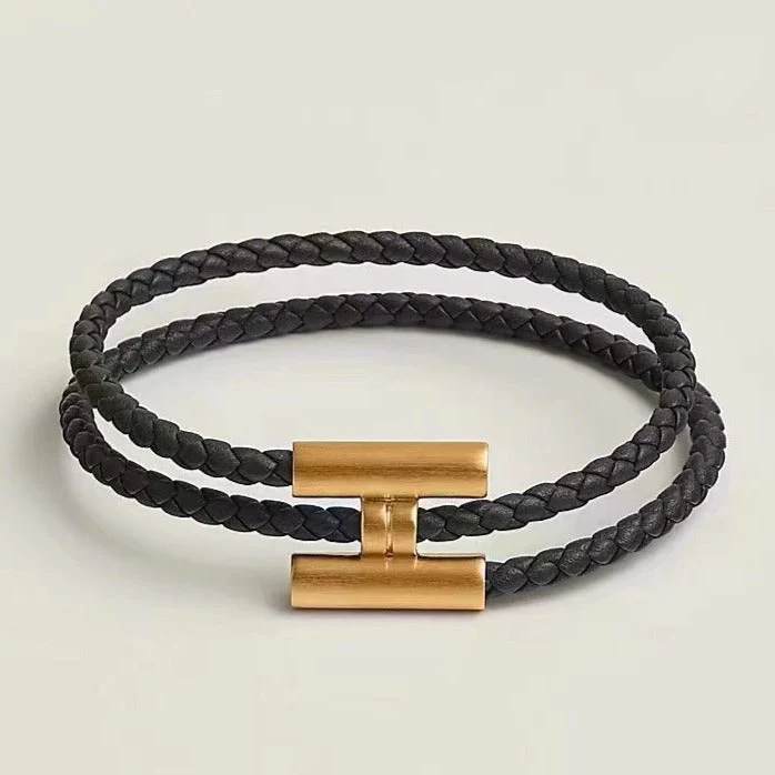 TOURLIS TRESSES BLACK BRACELET