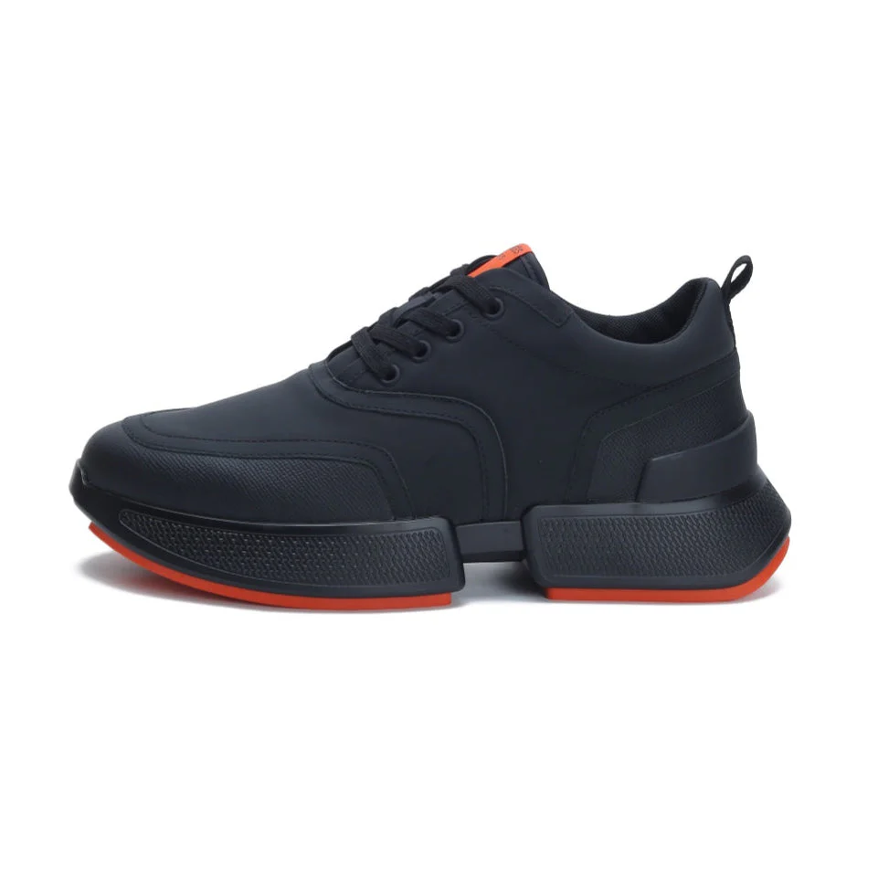 GIGA SNEAKER IN FULL BLACK STITCHED MESH AND CALFSKIN