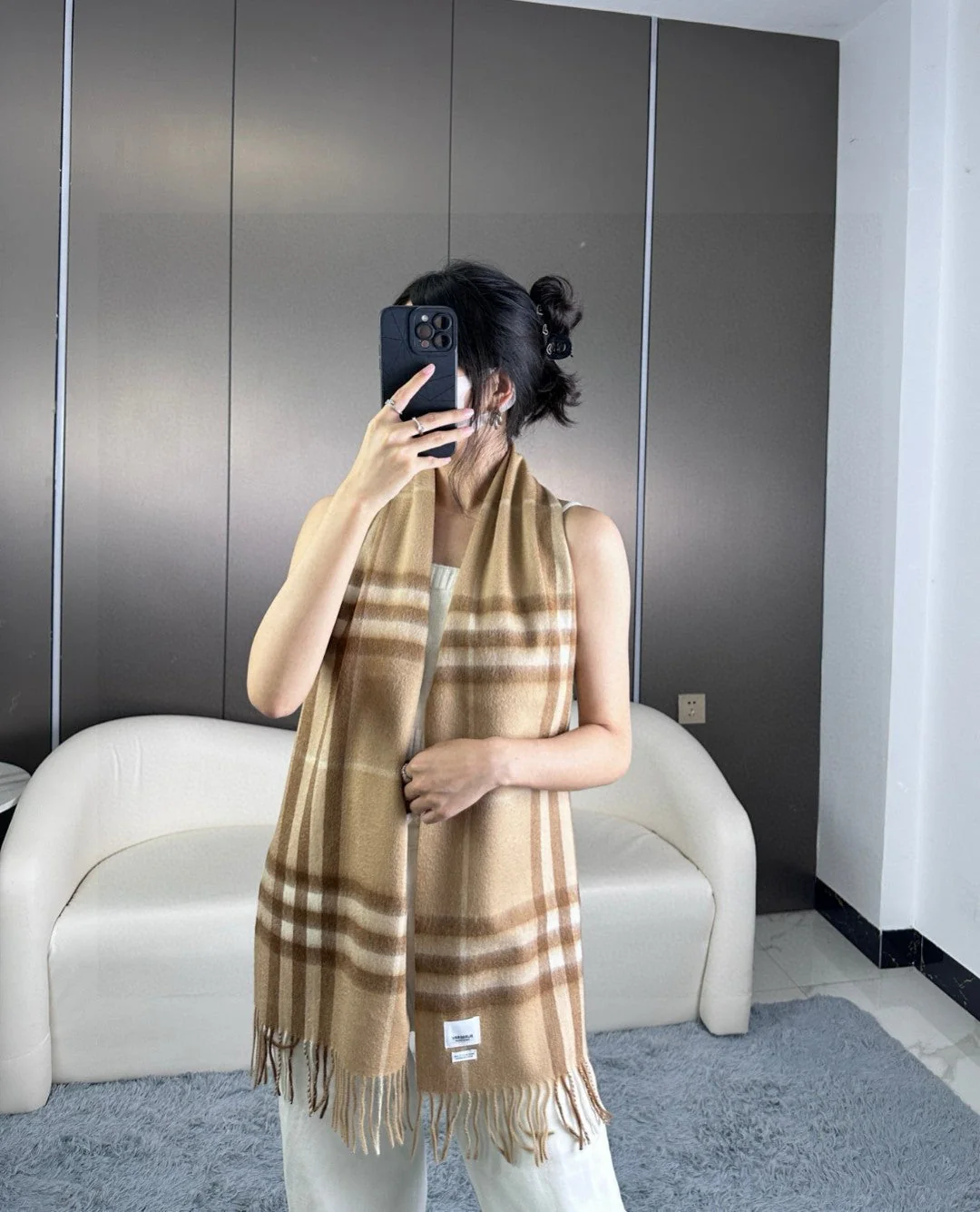BBR SCARF 180 CM IN CASHMERE 543357
