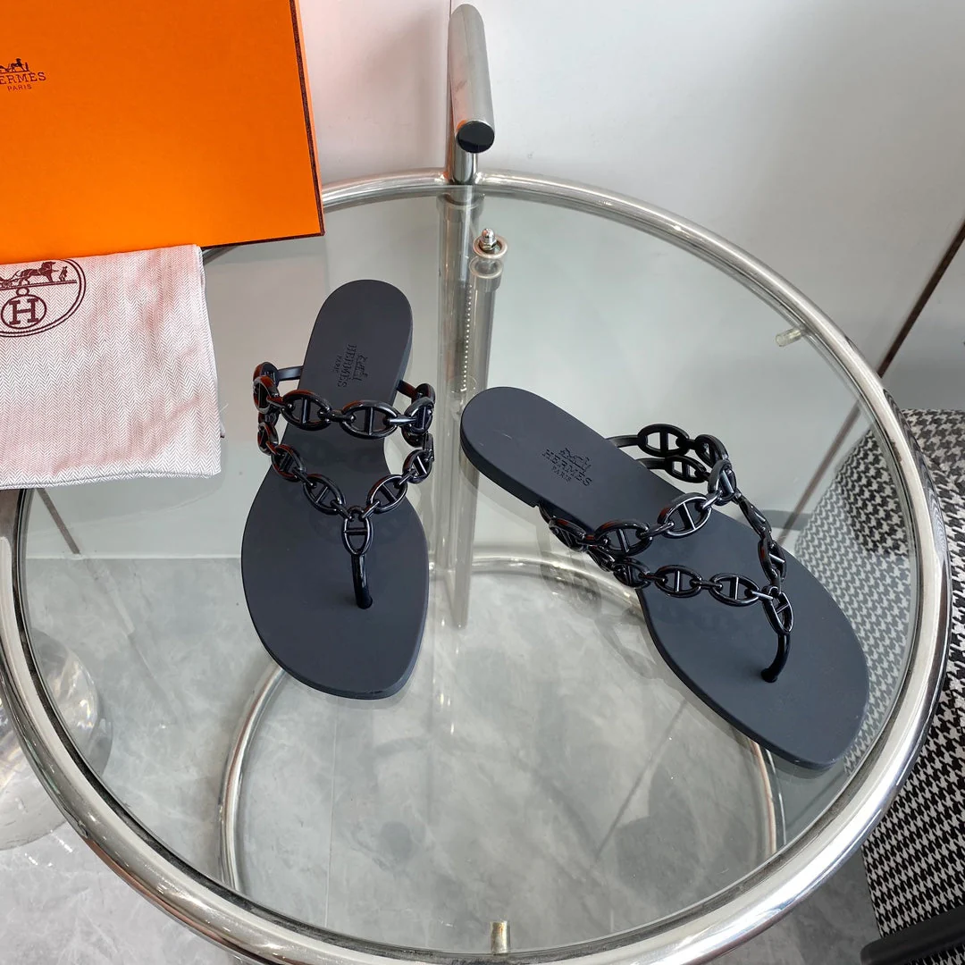 ISLAND SANDAL BLACK PVC WATERPROOF