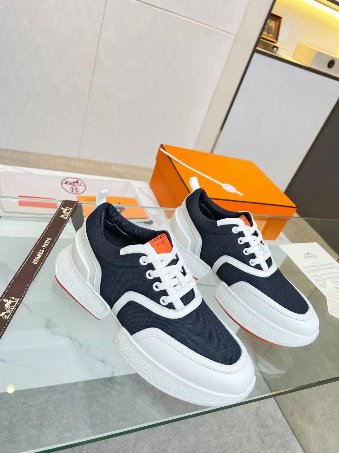 GIGA SNEAKER CHARCOAL BLUE CALFSKIN