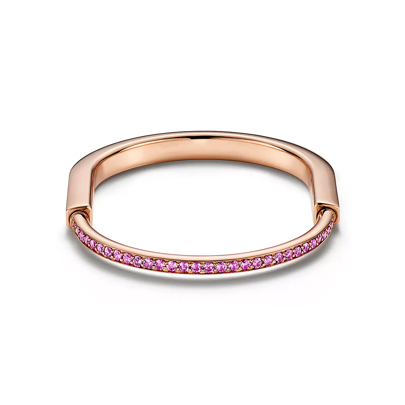 LOCK BRACELET ROSE DIAMOND PINK GOLD