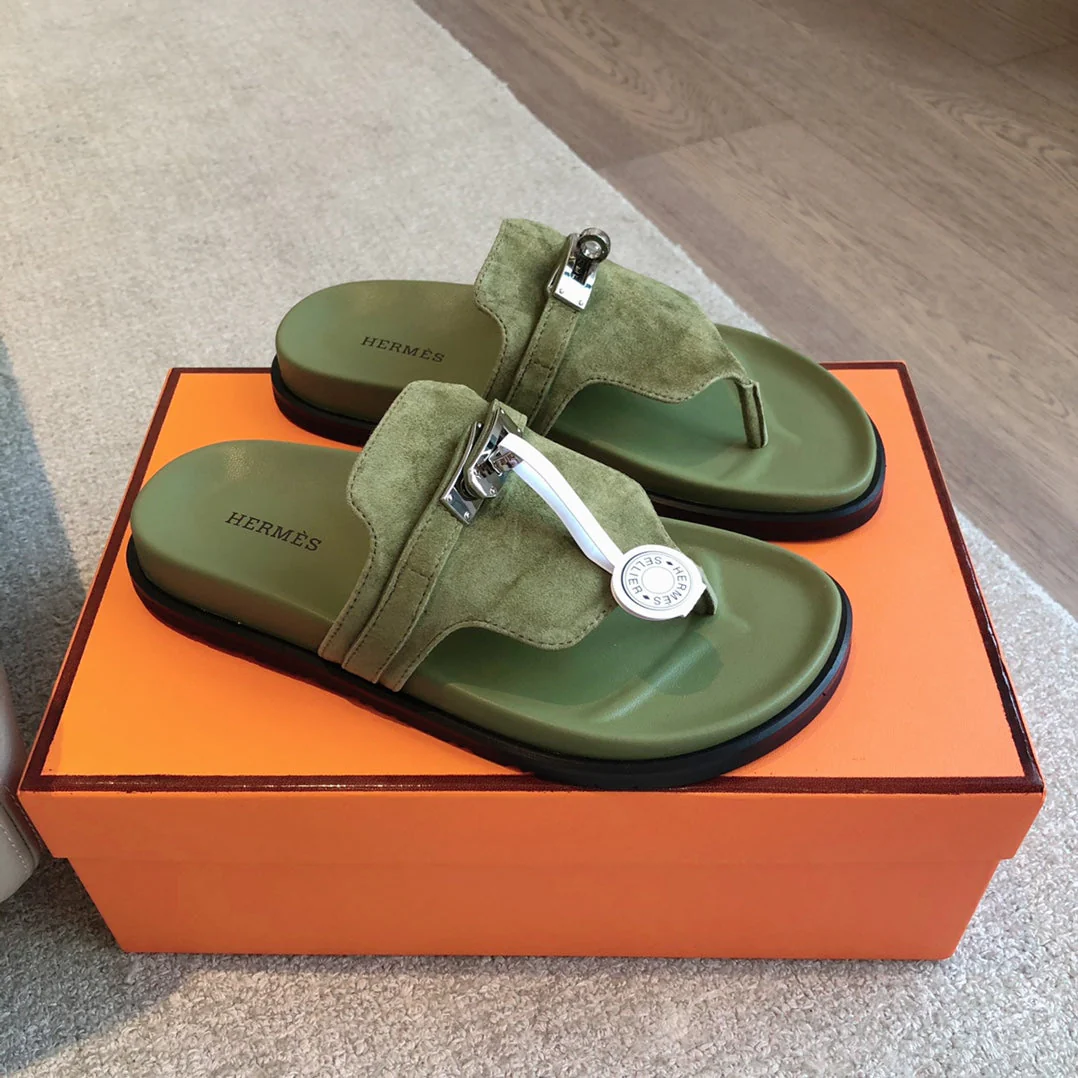EMPIRE SANDAL LIGHT ARMY SUEDE