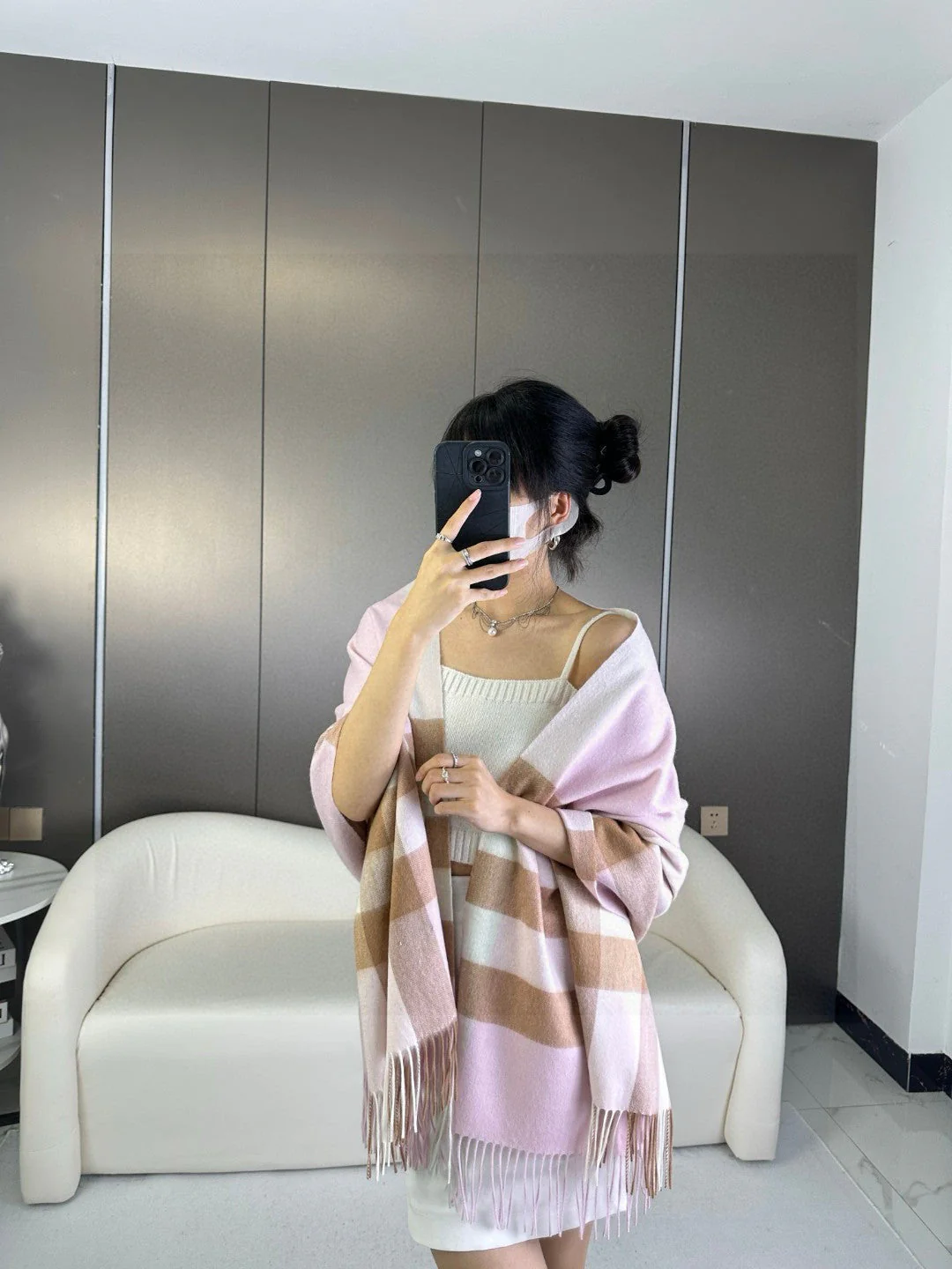 BBR SCARF 200 CM IN CASHMERE 726425