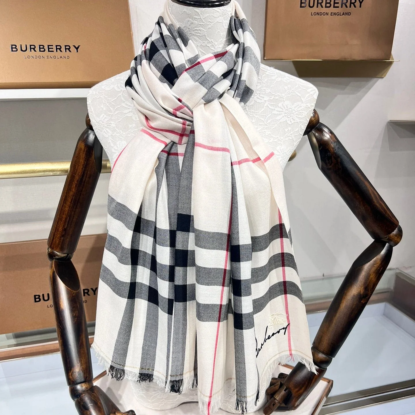 BBR SCARF 200 CM IN CASHMERE 490988