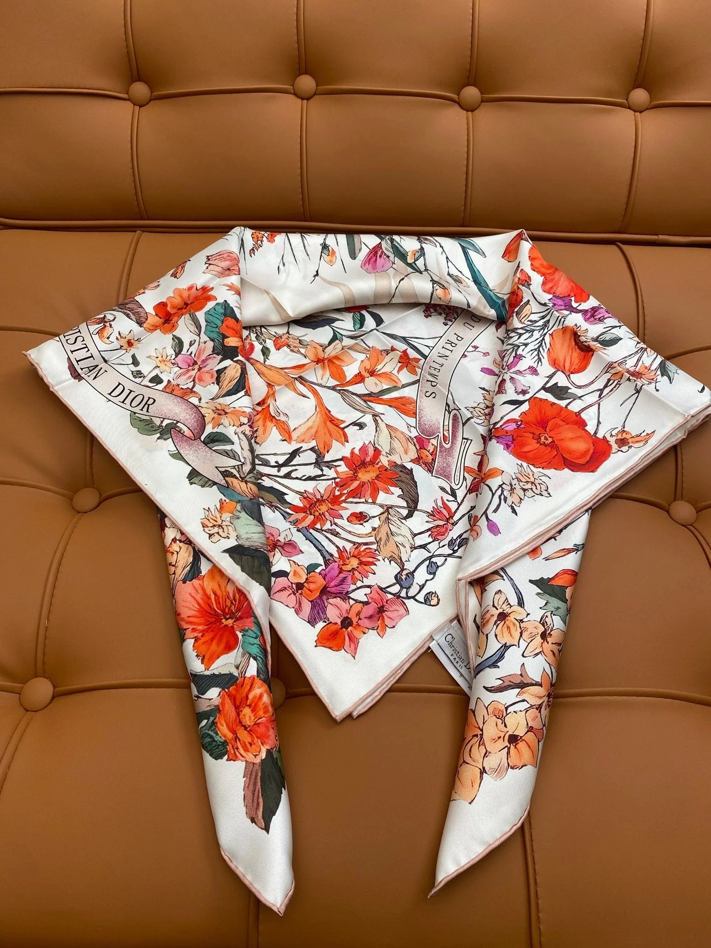 DIOR SCARF 90 CM IN SILK FABRIC 703662