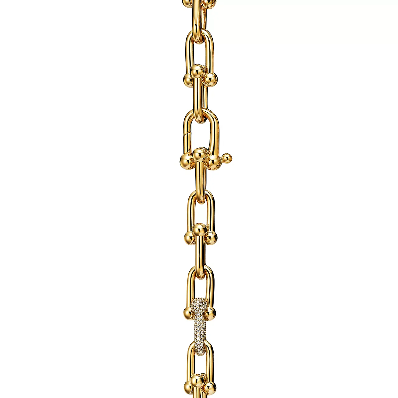 HARDWEAR LARGE LINK GOLD DIAMOND BRACELET