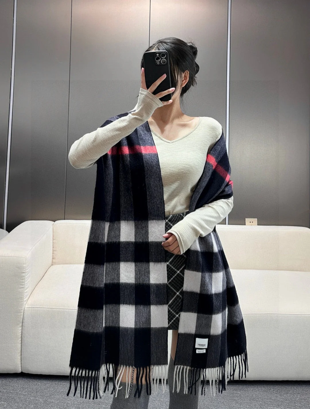 BBR SCARF 180 CM IN CASHMERE 732150