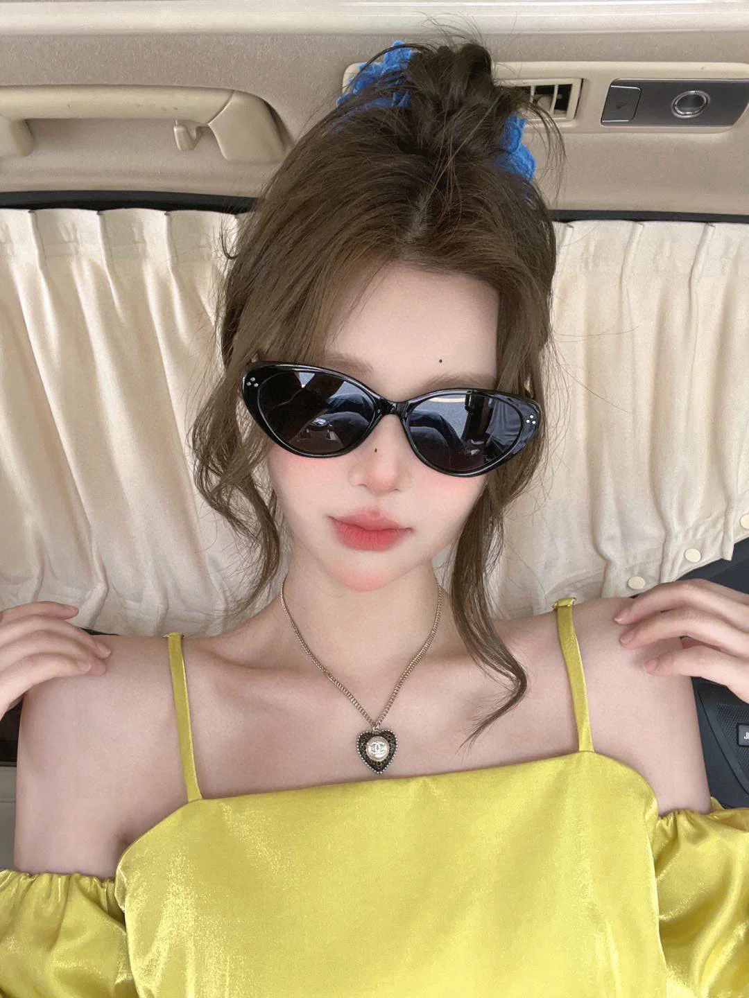 CAT-EYE FRAME SUNGLASSES G6581 IN ACETATE