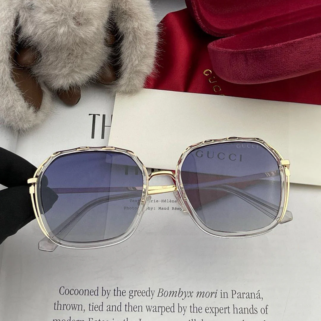SQUARE FRAME SUNGLASSES G6581 IN ACETATE AND METAL