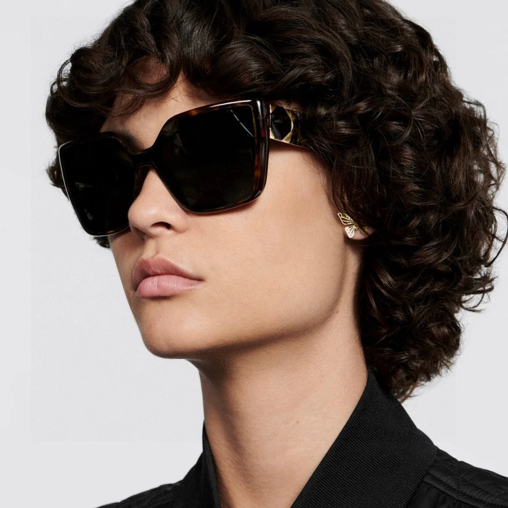 LADY 95.22 S2F SUNGLASS 571585 IN HAVANA ACETATE GREY LENSES