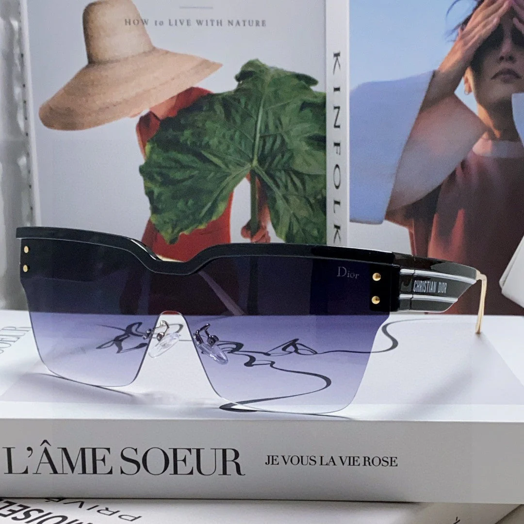 OBLIQUE SUNGLASS 571601 IN BLACK METAL