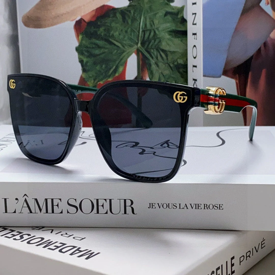 EMBOSSED LOGO BUTTERFLY FRAME SUNGLASSES 576876 IN ACETATE
