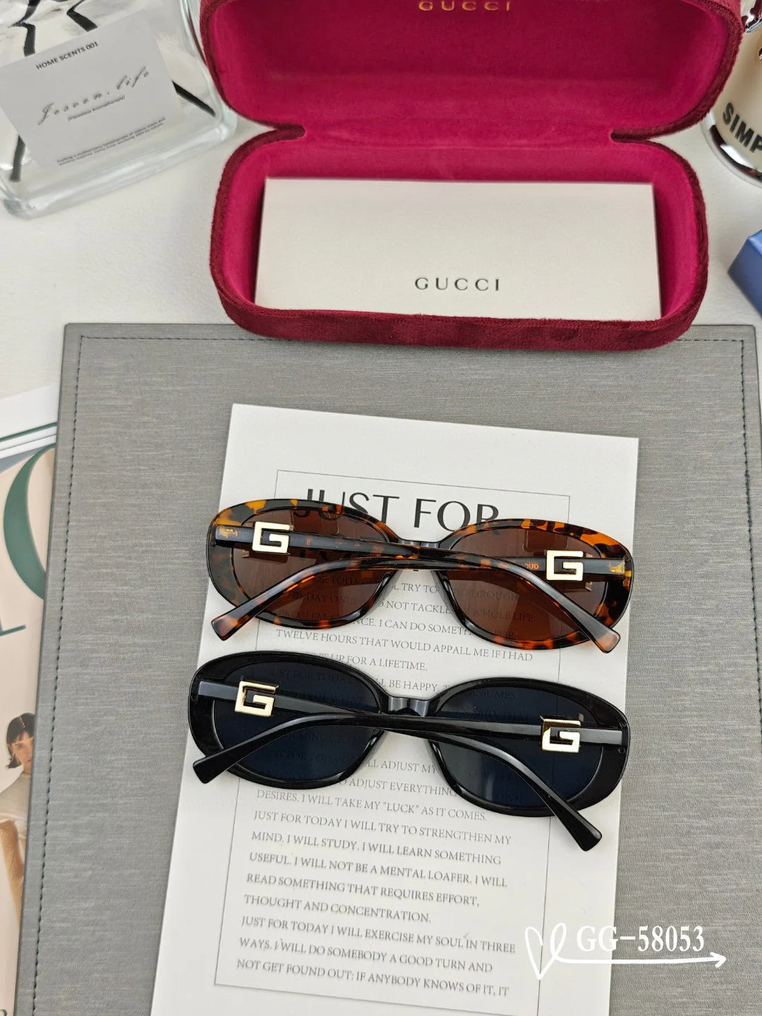 OVAL FRAME SUNGLASSES 58053 IN ACETATE
