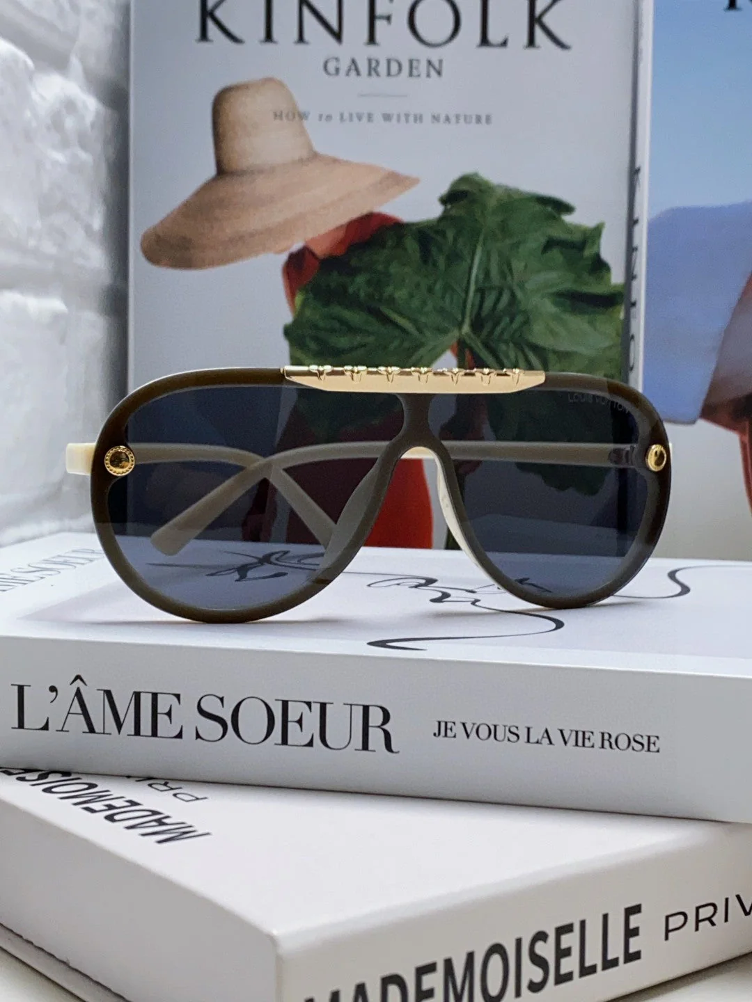 BLACKWOOD SUNGLASSES 567458 IN IVORY ACETATE GOLD METAL