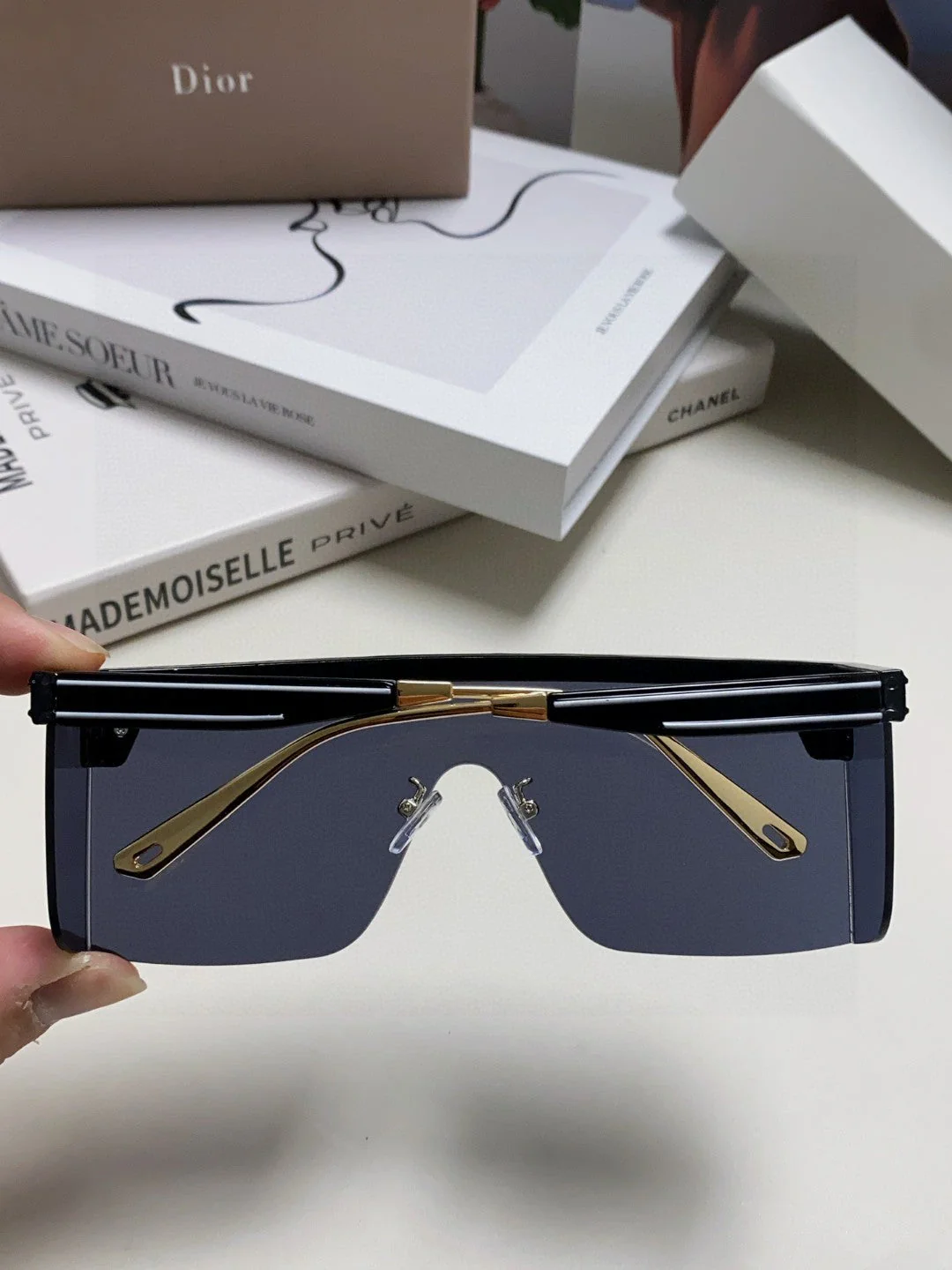 SUNGLASS CLUB M1U 566689 IN BLACK ACETATE