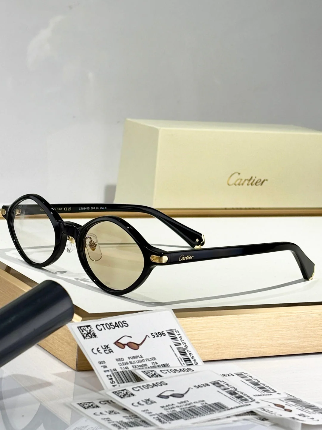 PREMIÈRE GEOMETRIC FRAME SUNGLASSES CT0540S IN ACETATE