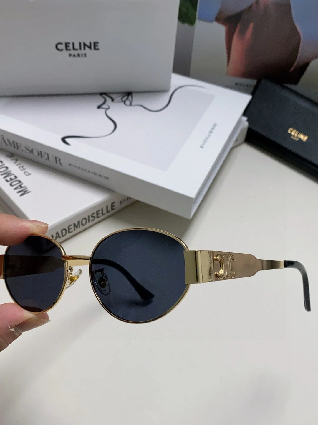 TRIOMPHE SUNGLASSES 548598 IN METAL