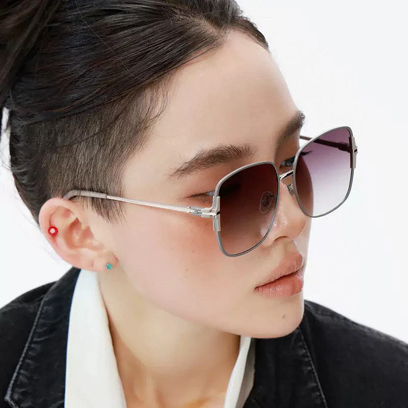 SQUARE FRAME SUNGLASSES G8639 IN METAL