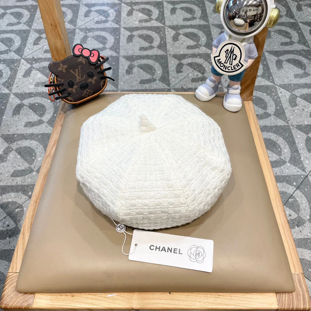 BERET HAT WHITE 431753