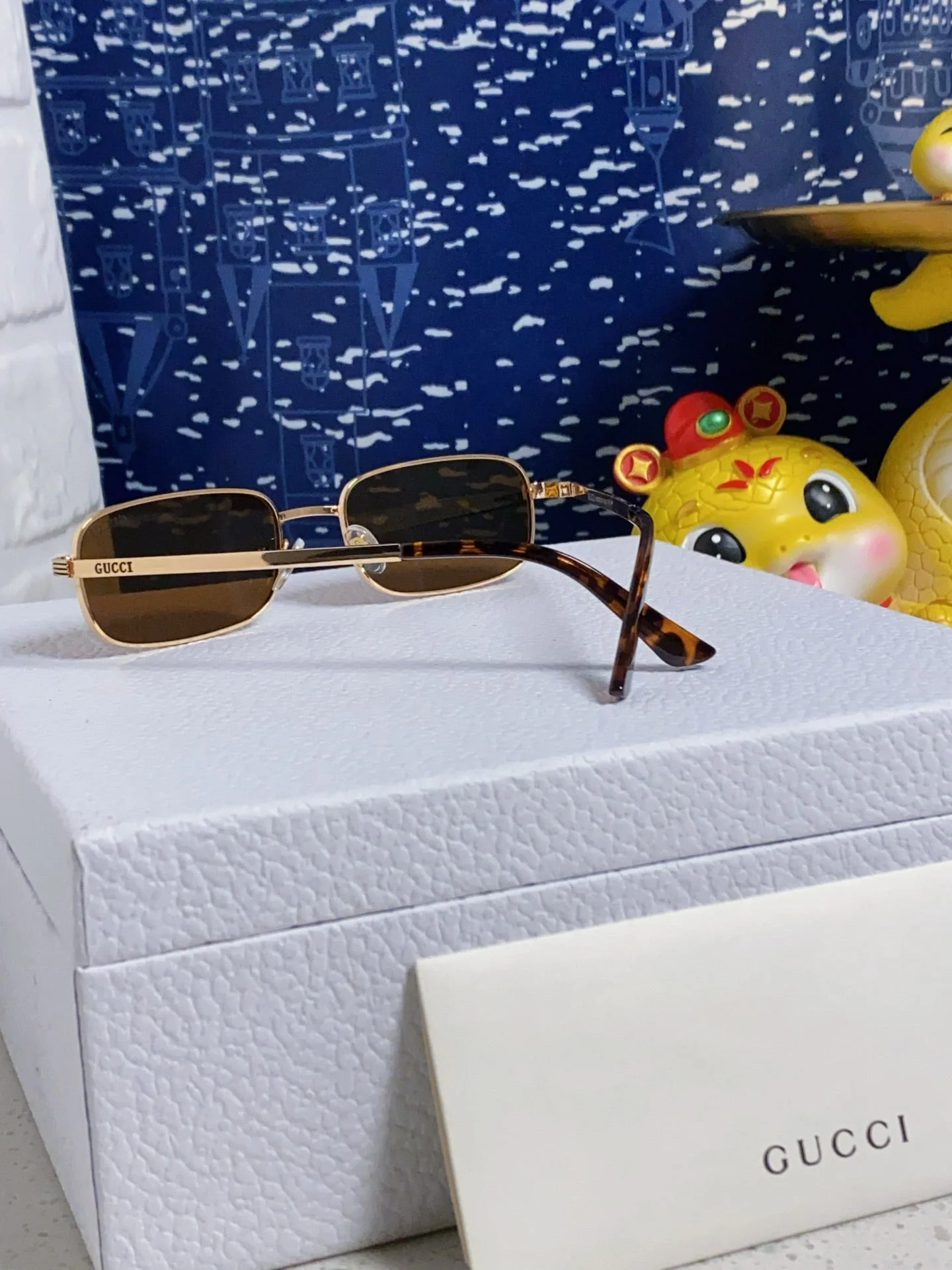 RECTANGULAR FRAME SUNGLASSES GG1457S IN METAL