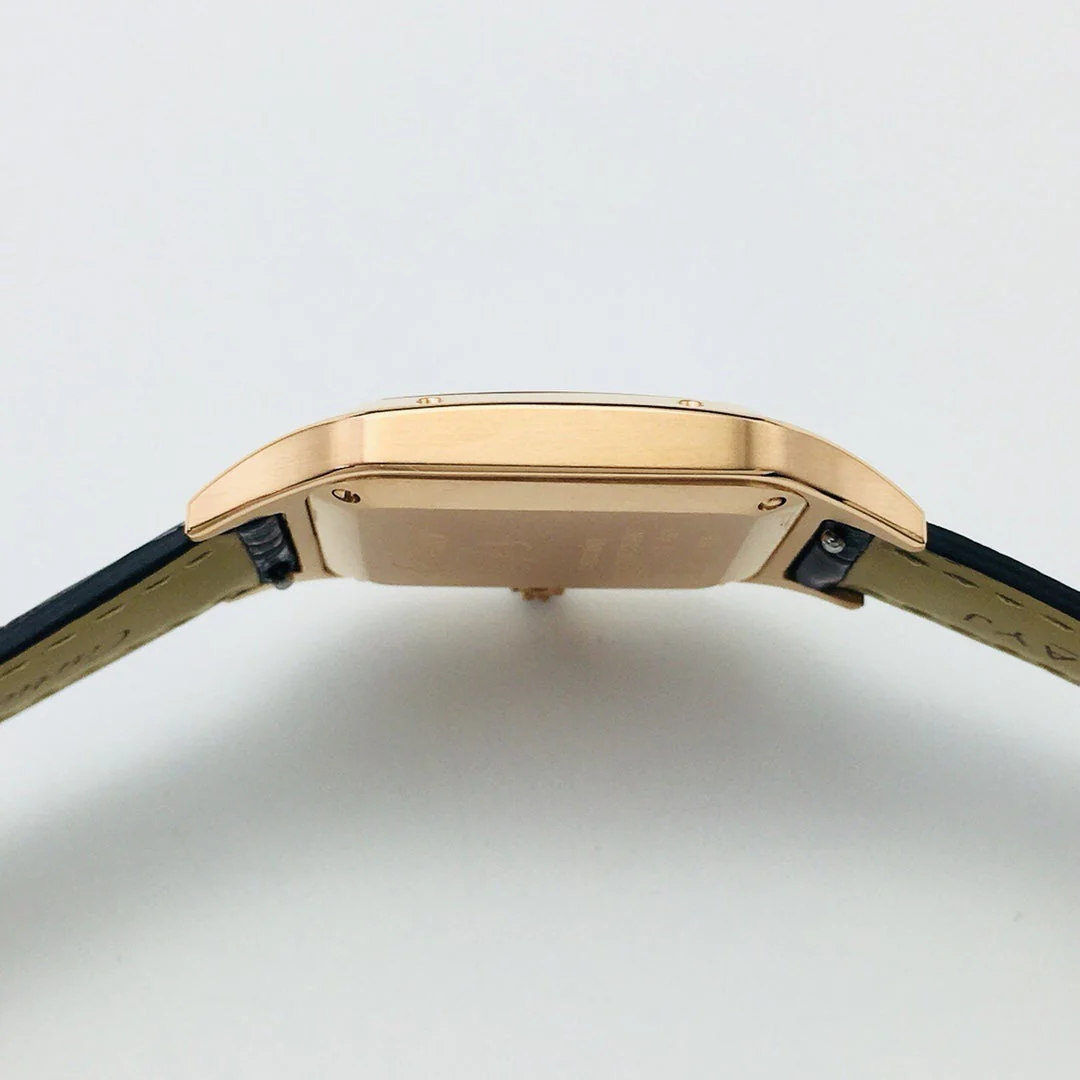 SANTOS DUMONT QUARTZ GOLD CASE