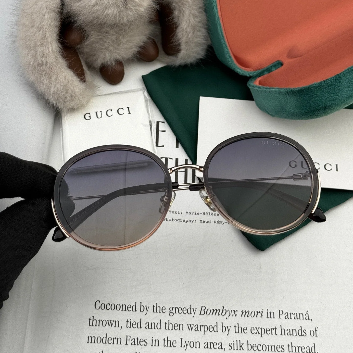 ROUND FRAME SUNGLASSES G0640 IN ACETATE AND METAL