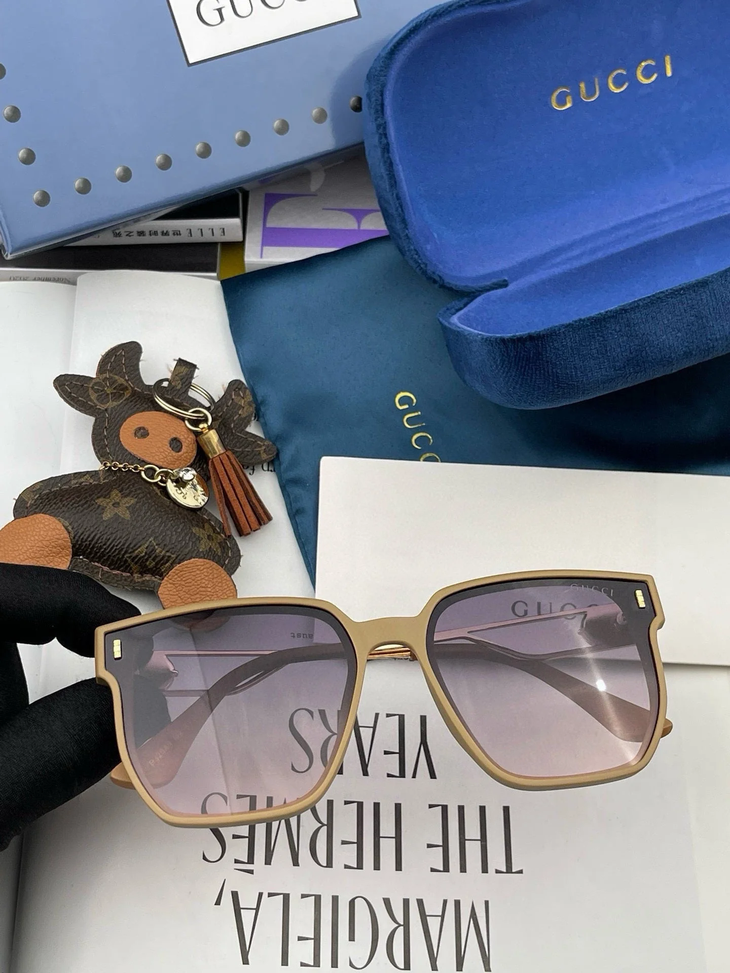 BUTTERFLY FRAME SUNGLASSES G9294 IN ACETATE