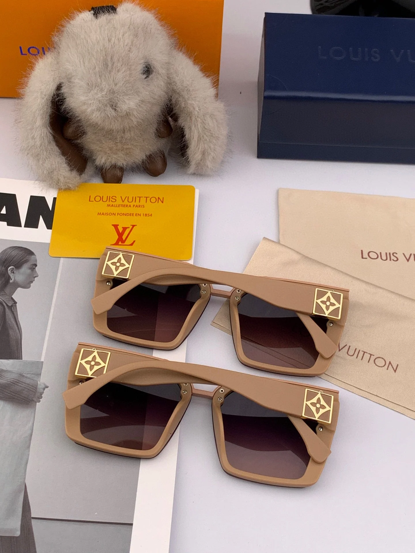 SQUARE SUNGLASSES L822 IN ACETATE