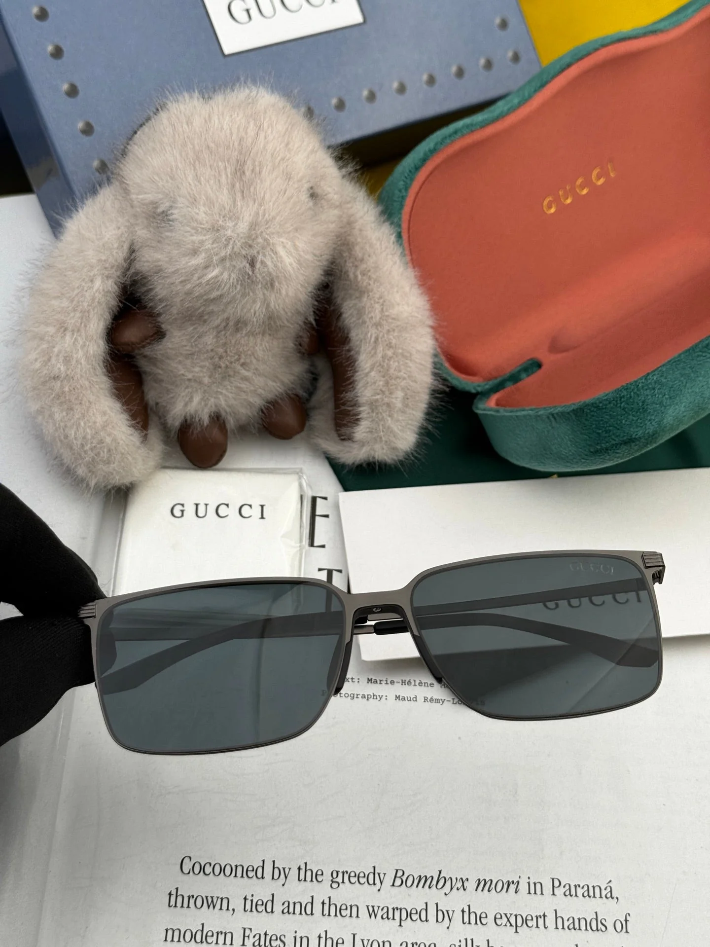 RECTANGULAR FRAME SUNGLASSES G01810 IN METAL
