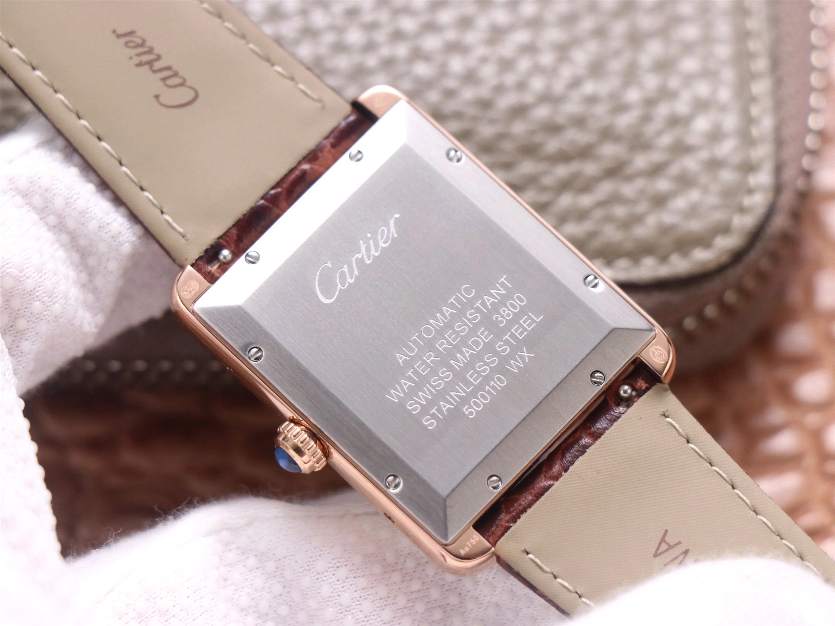 TANK SOLO XI W5200026 ROSE GOLD CASE BROWN LEATHER STRAP