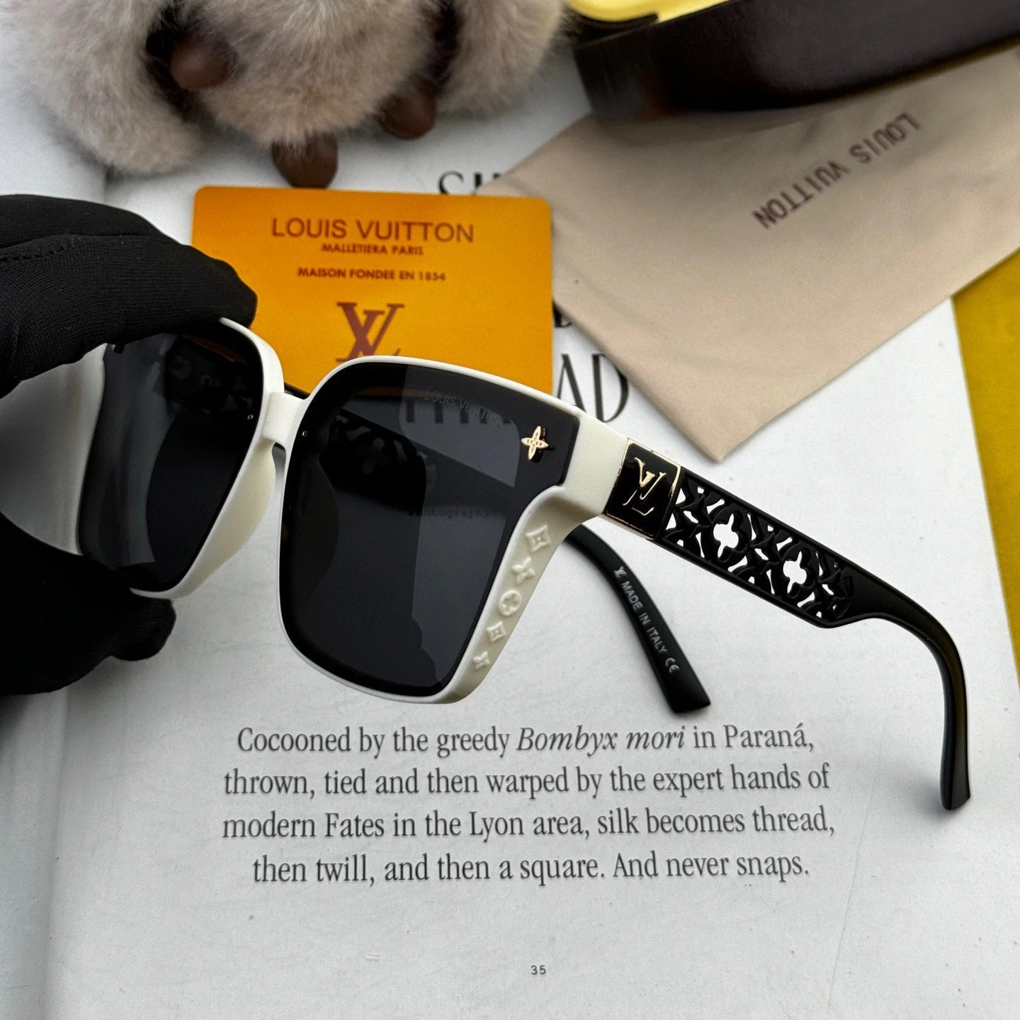 SQUARE SUNGLASSES L2132 IN ACETATE