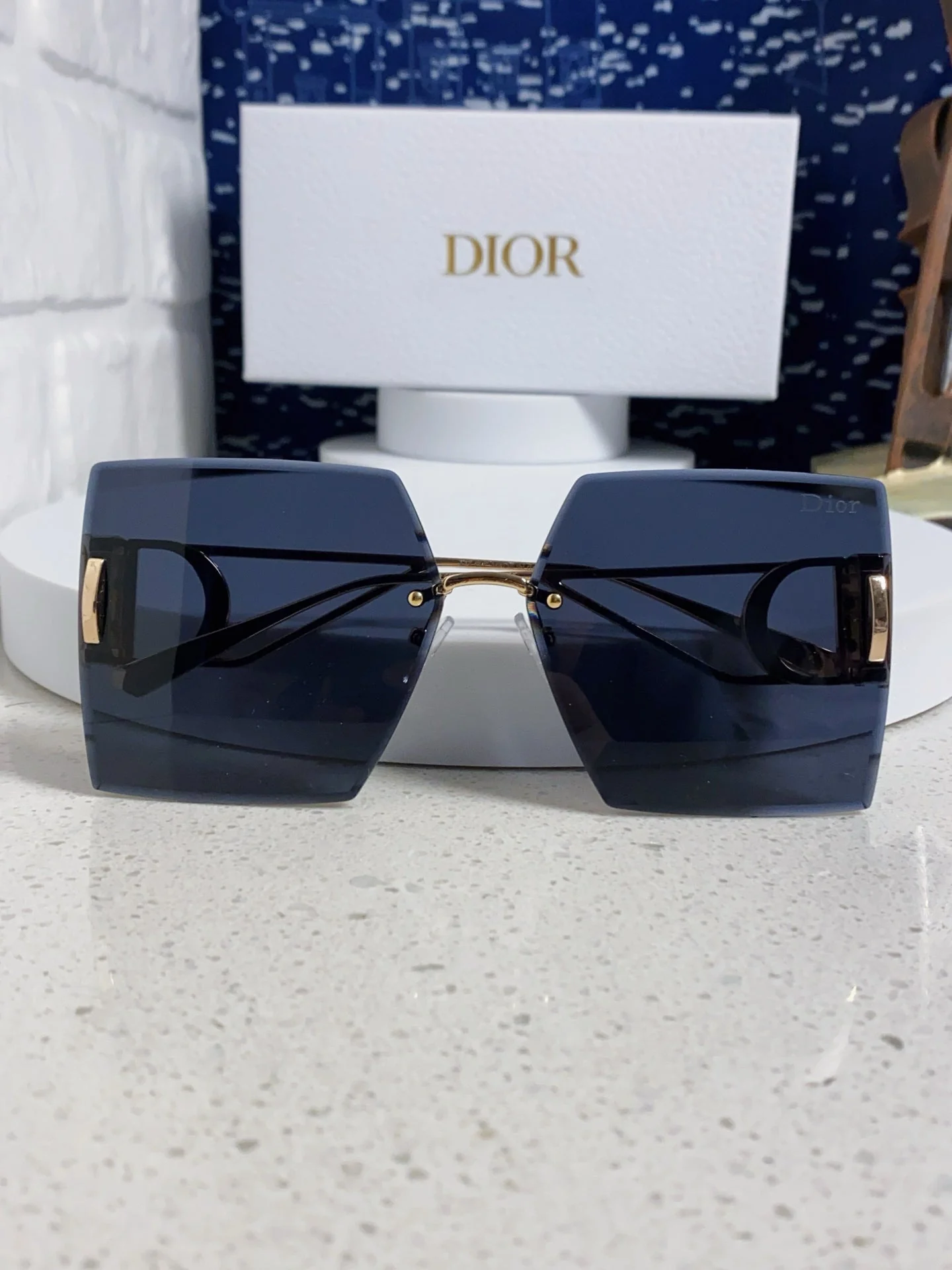 30MONTAIGNE S7U SUNGLASS 578110 IN GOLD METAL GREY LENSES