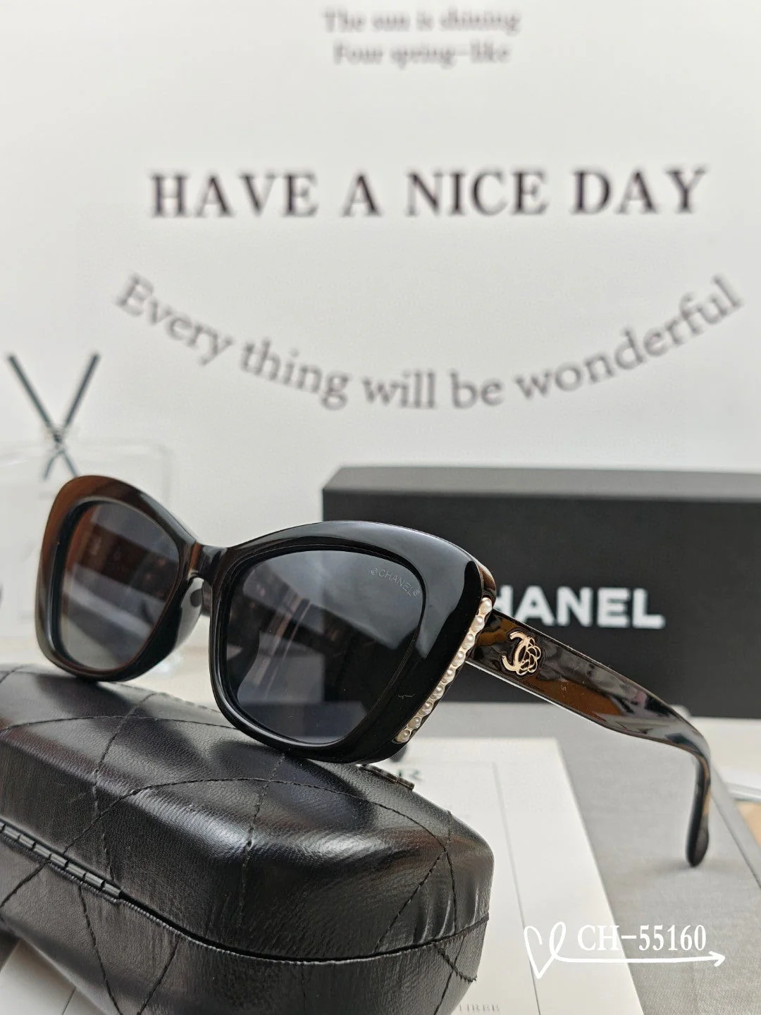 CAT EYE SUNGLASSES 55160 IN ACETATE