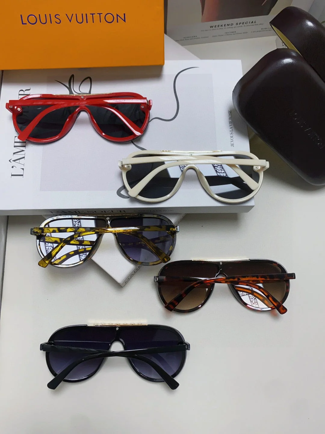 BLACKWOOD SUNGLASSES 567459 IN YELLOW HAVANA ACETATE GOLD METAL