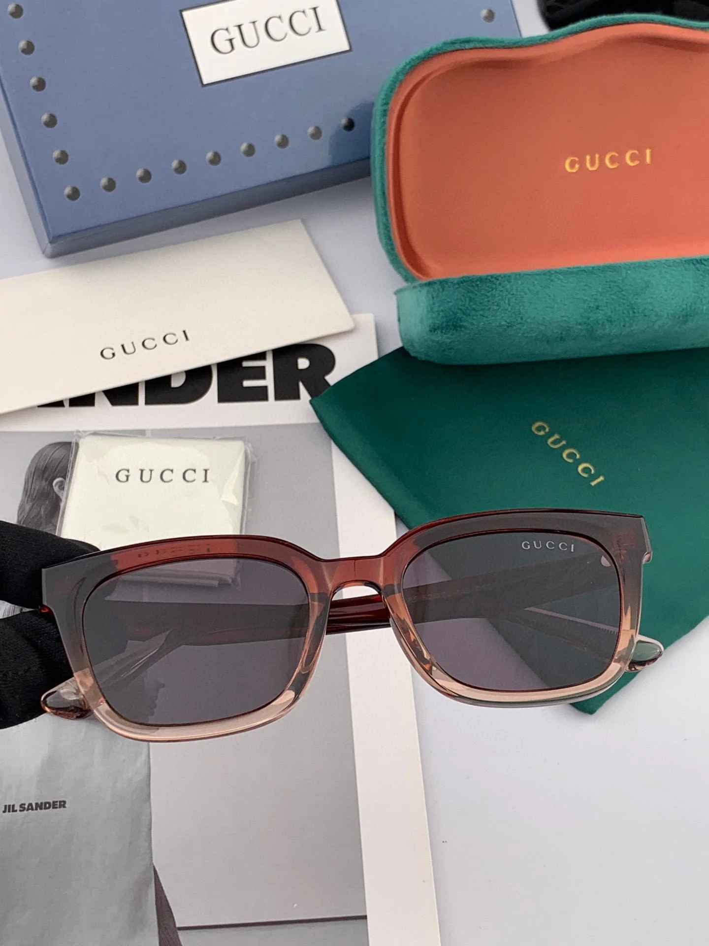 SQUARE FRAME SUNGLASSES G5108 IN ACETATE
